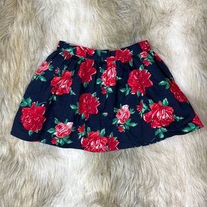 Size 4, Janie & Jack Red Roses Flower Skirt